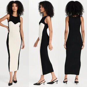 Mara Hoffman Aleks Ribbed-Knit Cotton Maxi Dress Size XS